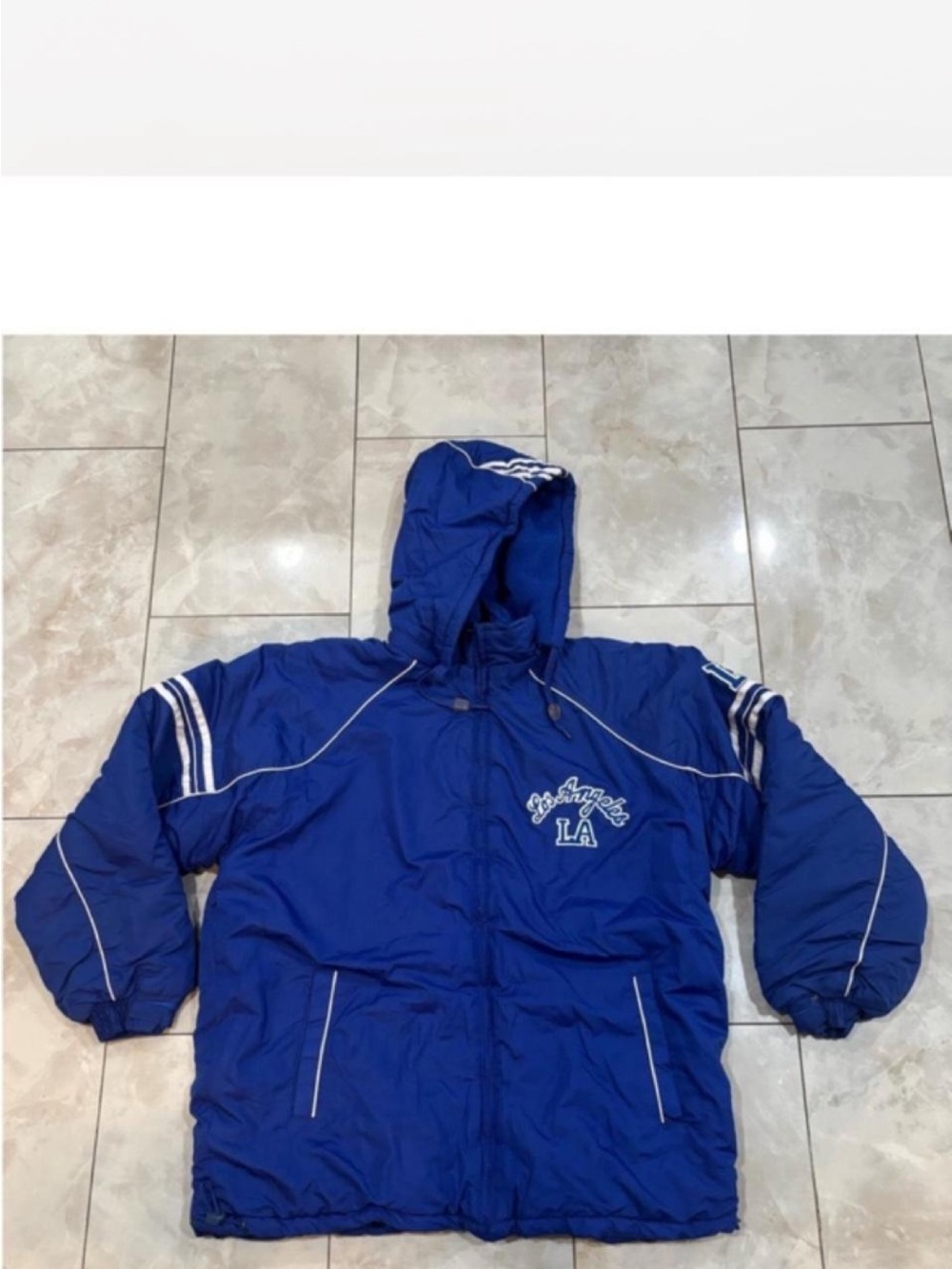 LA Dodgers Blue Puffer Jacket